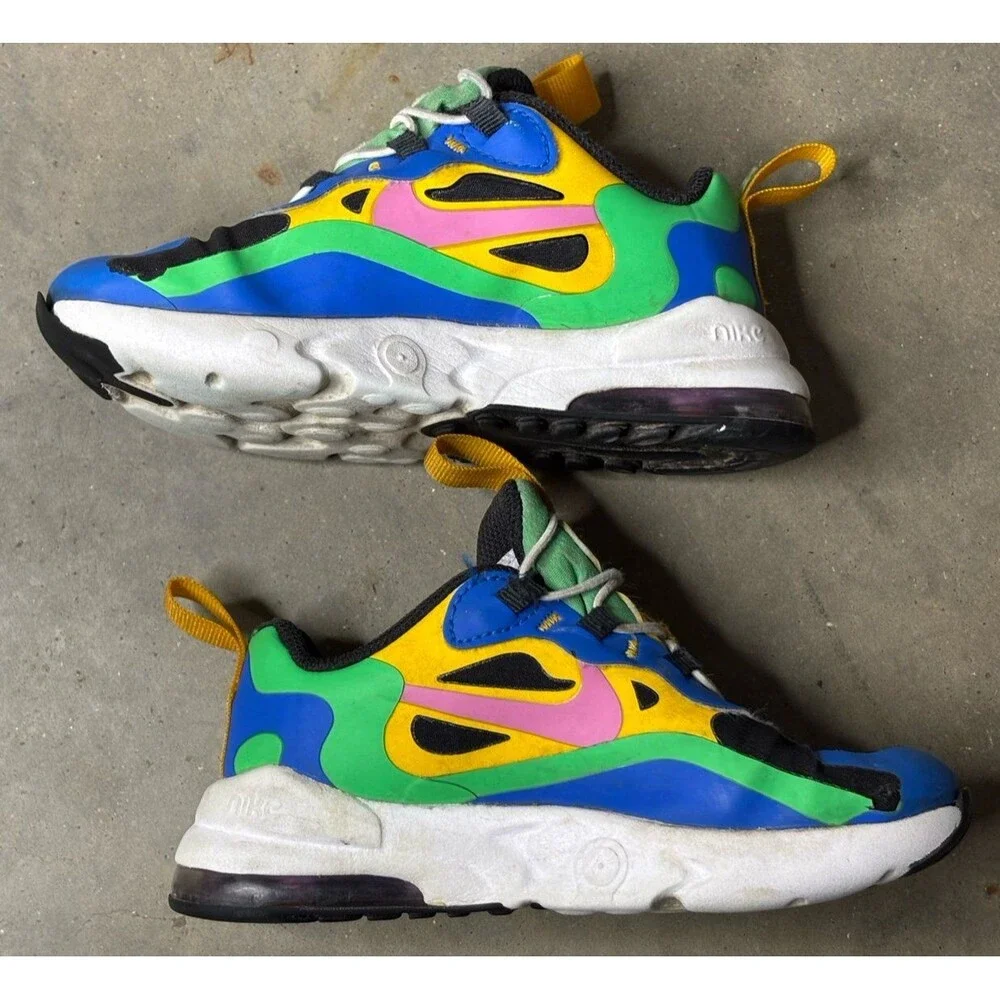 Nike Air Max 270 RT React Toddler Kids Size 9C Athletic Sneaker CU4676-001